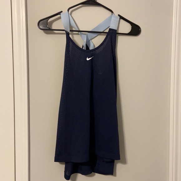 Blue Nike mesh tanktop - Picture 1 of 2